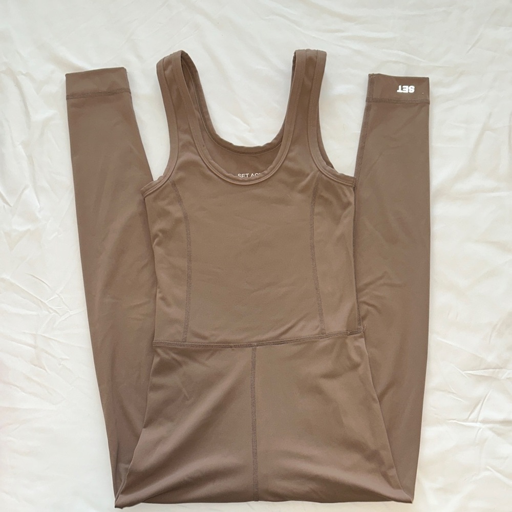 SET Active Tan Jumpsuit
